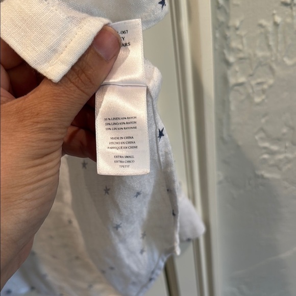 Rails linen blend Button down with Star Pattern - Picture 3 of 3